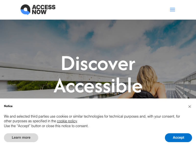 Screenshot of AccessNow
