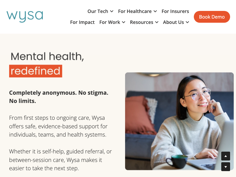 Screenshot of Wysa