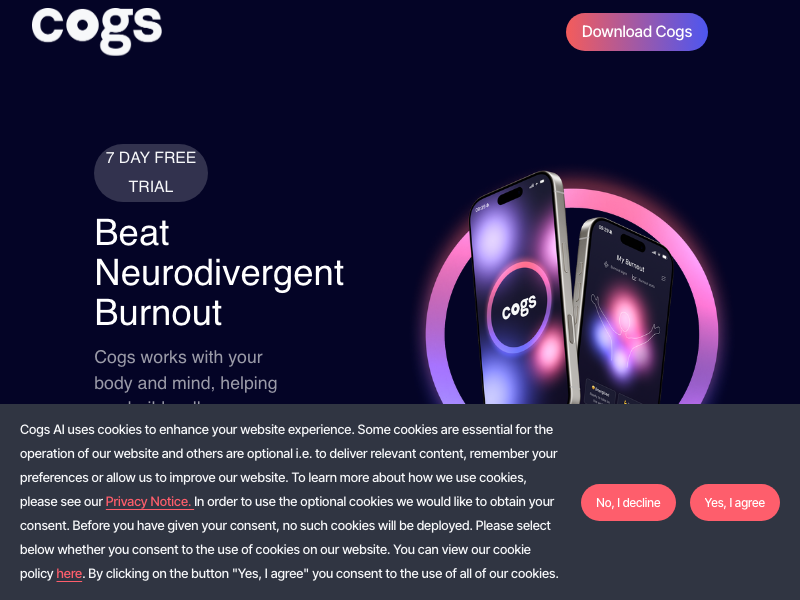 Screenshot of Cogs AI