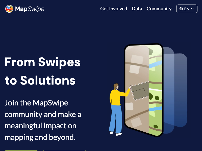 Screenshot of MapSwipe