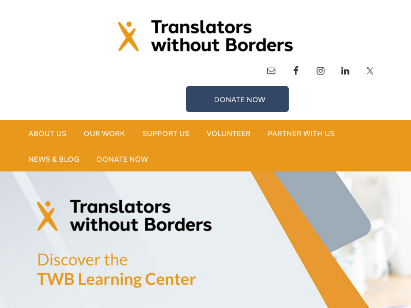 Screenshot of Translate Without Borders