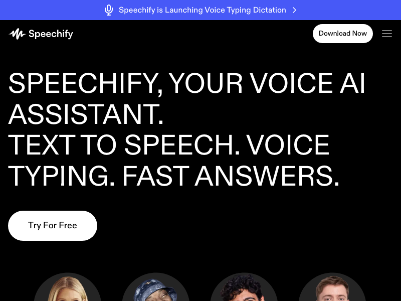 Screenshot of Speechify