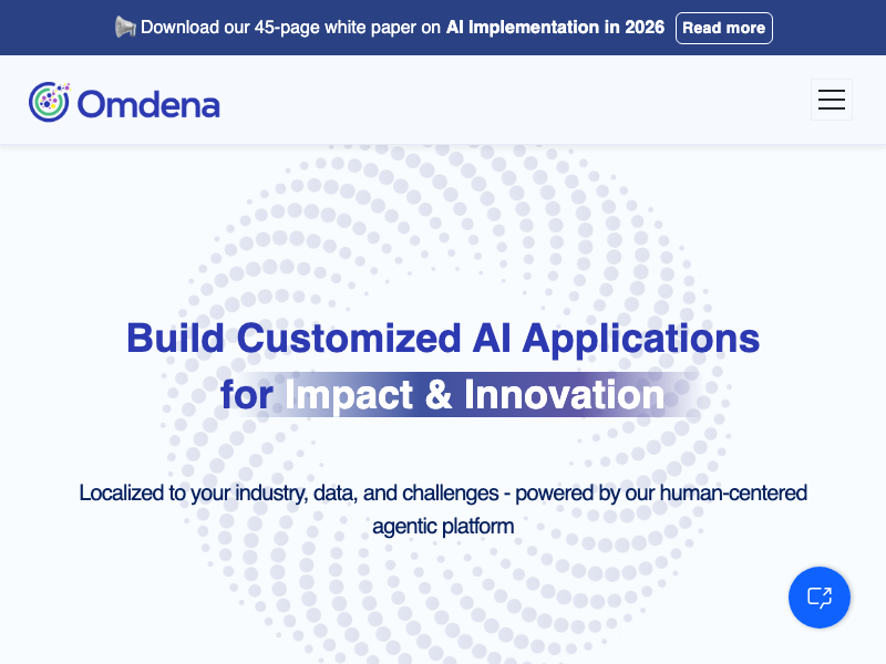 Screenshot of Omdena