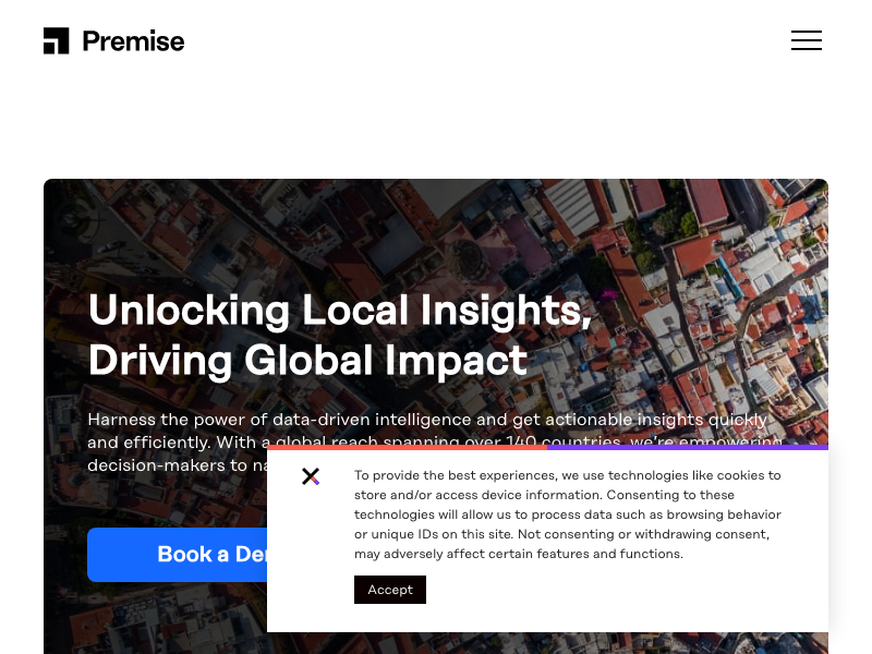 Screenshot of Premise