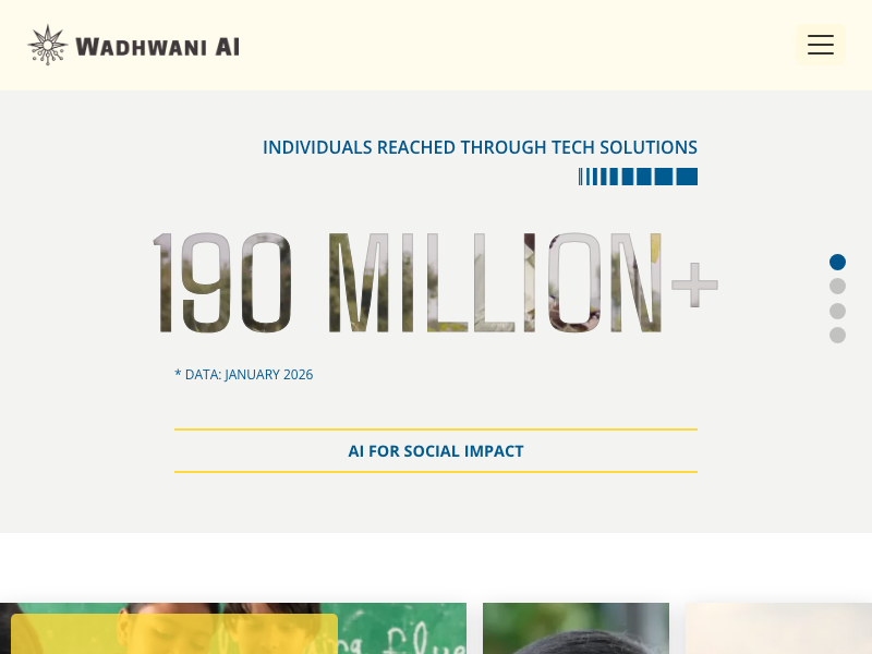 Screenshot of Wadhwani AI