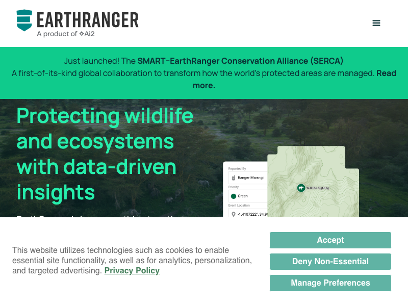 Screenshot of EarthRanger