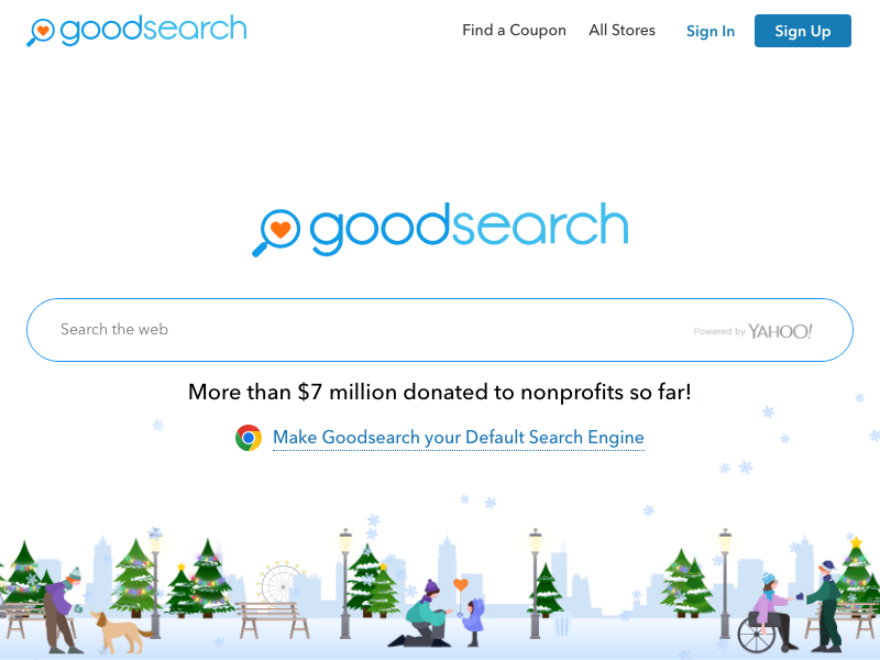 Screenshot of GoodSearch