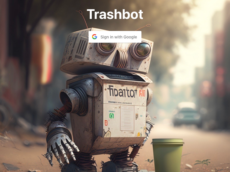 Screenshot of TrashBot