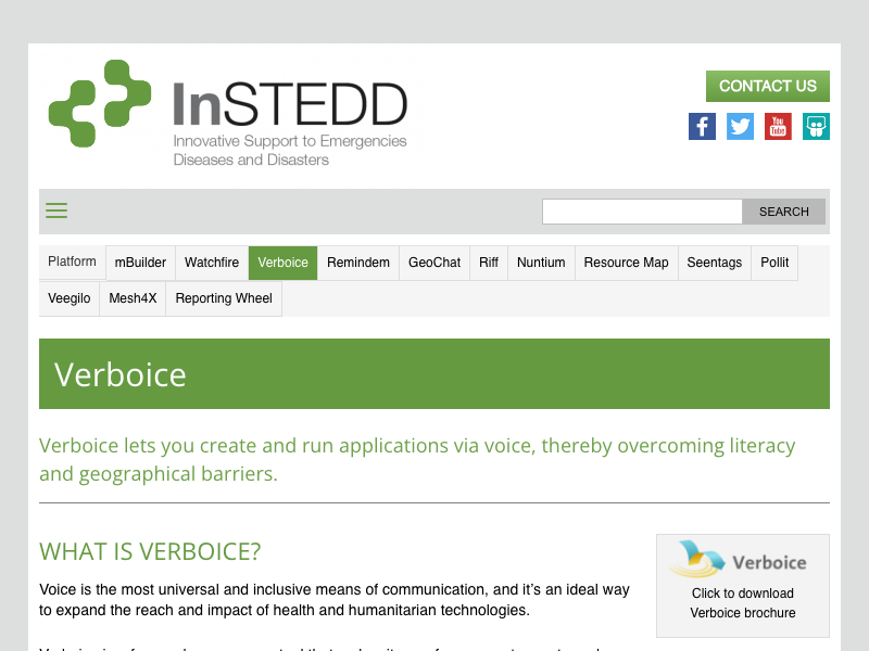 Screenshot of InSTEDD Verboice