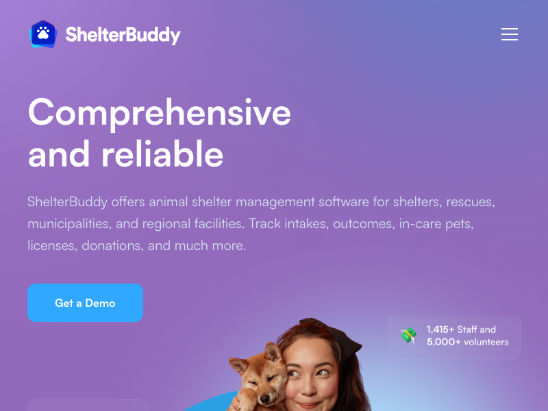Screenshot of ShelterBuddy