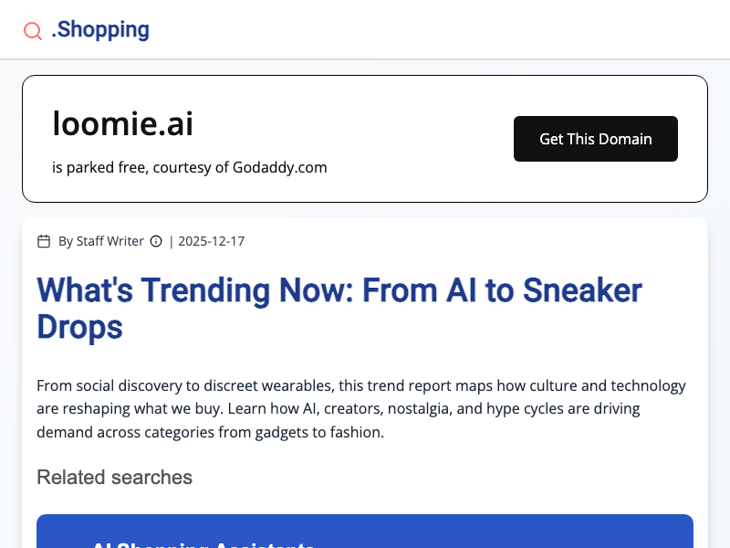 Screenshot of LoomieLive