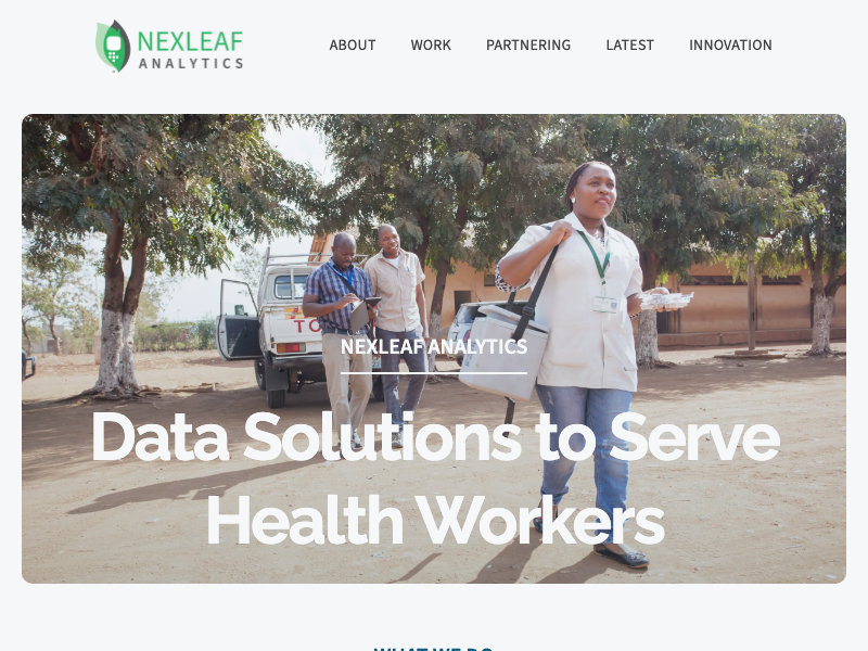 Screenshot of Nexleaf Analytics